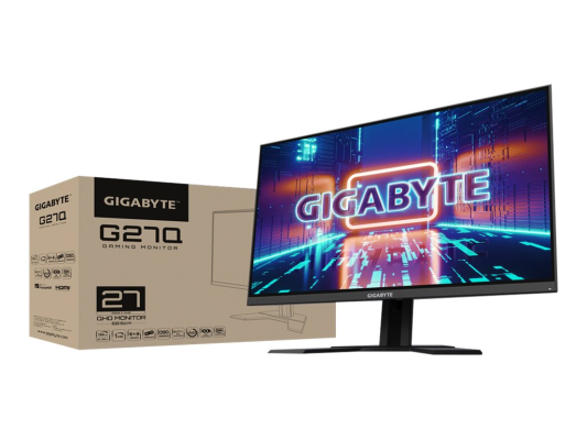 Gigabyte | Gaming Monitor | G27Q-EK | 27 " | IPS | QHD | 144 Hz | 1 ms | 2‎560 x 1440 pixels | 350 cd / m² | HDMI ports quantity 2 | Black