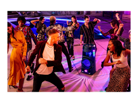 Sony | High Power Audio System | MHC-V73D | USB port | Wi-Fi | Bluetooth | FM radio | Near Field Communication (NFC) | Wireless connection