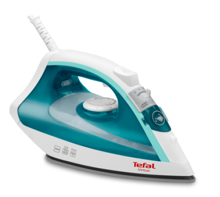 TEFAL | Steam Iron | FV1710 | Steam Iron | 1800 W | Water tank capacity 200 ml | Continuous steam 24 g / min | Steam boost performance 80 g / min | White / Green