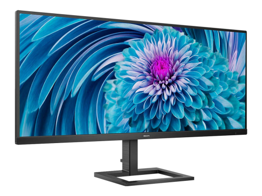 Philips | UltraWide LCD monitor | 345E2AE | 34 " | IPS | WQHD | 21:9 | 75 Hz | 4 ms | 3440 x 1440 pixels | 300 cd / m² | HDMI ports quantity 2 | Black