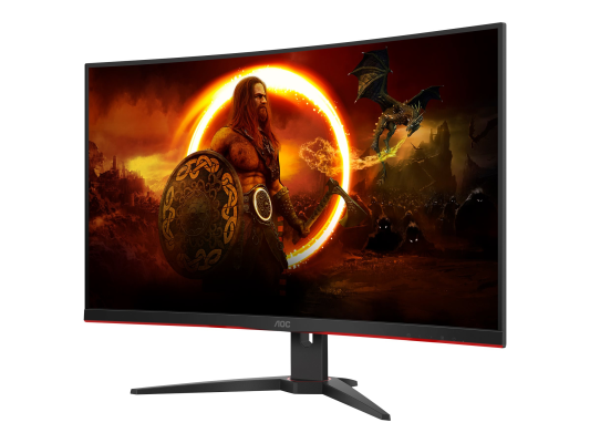 AOC | Curved Gaming Monitor | C32G2ZE | 31.5 " | VA | FHD | 16:9 | 240 Hz | 1 ms | 1920 x 1080 | 300 cd / m² | Headphone out (3.5mm) | HDMI ports quantity 2 | Black | Warranty 36 month(s)