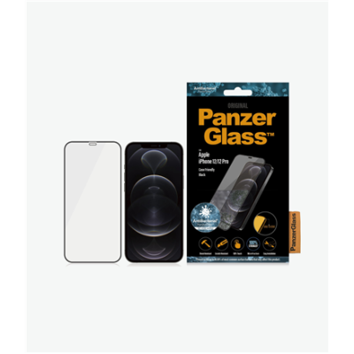 PanzerGlass | Apple | For iPhone 12 / 12 Pro | Glass | Black | 100% touch; The coating is non-toxic | Case Friendly