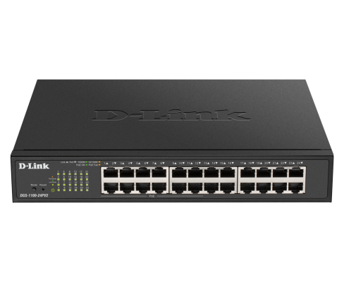 D-Link | Smart Switch | DGS-1100-24PV2 | Managed | Rack Mountable | Power over Ethernet (PoE) ports quantity 12 | Power supply type Single