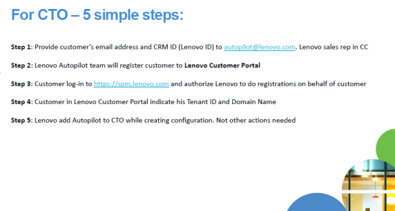 Lenovo | Microsoft Autopilot PKID registration (Remote configuration) for Top sellers and CTO