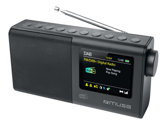 Muse | Portable Radio | M-117 DB | AUX in | Black | Portable | FM, DAB / DAB+