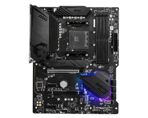 MSI | MPG B550 GAMING PLUS | Processor family AMD | Processor socket AM4 | DDR4 | Memory slots 4 | Chipset AMD B | ATX