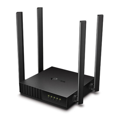 Dual Band Router | Archer C54 | 802.11ac | 300+867 Mbit / s | 10 / 100 Mbit / s | Ethernet LAN (RJ-45) ports 4 | Mesh Support No | MU-MiMO Yes | No mobile broadband | Antenna type 4xFixed