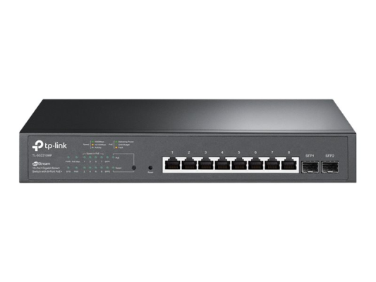 TP-LINK | JetStream 10-Port Gigabit Smart PoE Switch | TL-SG2210MP | Managed L2 | Rackmountable | SFP ports quantity 2 | PoE+ ports quantity 8 | Power supply type Single