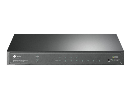 TP-LINK | JetStream 8-Port Gigabit Smart Switch | TL-SG2008P | Web Managed | Desktop | PoE+ ports quantity 4 | Power supply type External