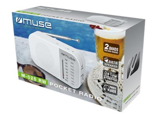 Muse | M-025 RW | Portable radio | White