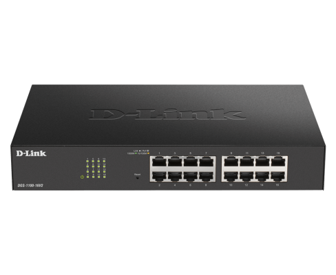 D-Link | Smart Managed Switch | DGS-1100-16V2 | Managed | Desktop | Power supply type 100 to 240 V AC, 50 to 60 Hz Internal