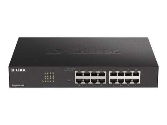D-Link | Smart Managed Switch | DGS-1100-16V2 | Managed | Desktop | Power supply type 100 to 240 V AC, 50 to 60 Hz Internal