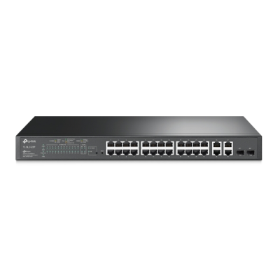 TP-LINK | Switch Web managed | TL-SL2428P | Managed L2 | Rackmountable | 10 / 100 Mbps (RJ-45) ports quantity 24 | Gigabit Ethernet (copper) ports quantity 4 | Power supply type Single