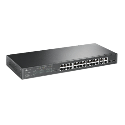 TP-LINK | Switch Web managed | TL-SL2428P | Managed L2 | Rackmountable | 10 / 100 Mbps (RJ-45) ports quantity 24 | Gigabit Ethernet (copper) ports quantity 4 | Power supply type Single