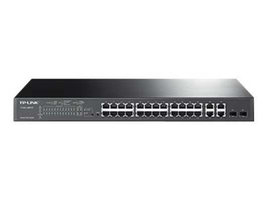 TP-LINK | Switch Web managed | TL-SL2428P | Managed L2 | Rackmountable | 10 / 100 Mbps (RJ-45) ports quantity 24 | Gigabit Ethernet (copper) ports quantity 4 | Power supply type Single