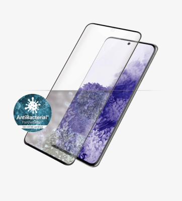 PanzerGlass | Samsung | Galaxy S21 Ultra Series | Antibacterial glass | Black | Case Friendly, Compatible with the in-screen fingerprint reader | Antifingerprint screen protector