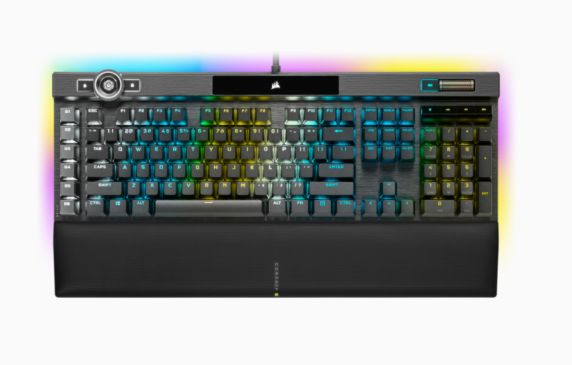 Corsair | Mechanical Gaming Keyboard | K100 RGB Optical | Wired | Mechanical Gaming Keyboard | US | Black / Red