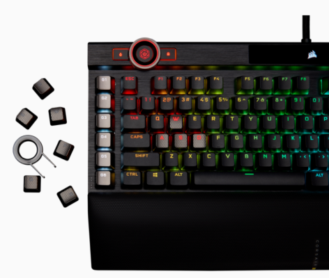 Corsair | Mechanical Gaming Keyboard | K100 RGB Optical | Wired | Mechanical Gaming Keyboard | US | Black / Red