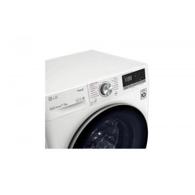 LG | Washing Machine With Dryer | F2DV5S7S1E | Energy efficiency class D | Front loading | Washing capacity 7 kg | 1200 RPM | Depth 46 cm | Width 60 cm | Display | LED | Drying system | Drying capacity 5 kg | Steam function | D