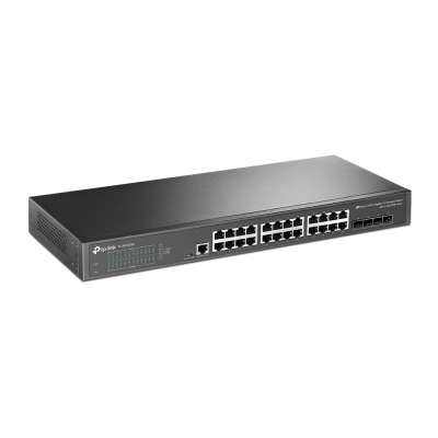 TP-LINK | 24-Port 10 / 100 / 1000Mbps Desktop Network Switch | SG3428X | Managed L2+ | Rackmountable | SFP+ ports quantity 4 | Power supply type External