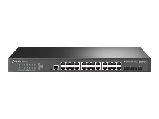 TP-LINK | 24-Port 10 / 100 / 1000Mbps Desktop Network Switch | SG3428X | Managed L2+ | Rackmountable | SFP+ ports quantity 4 | Power supply type External