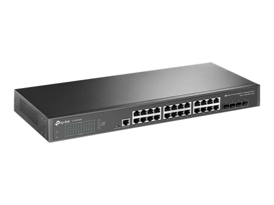 TP-LINK | 24-Port 10 / 100 / 1000Mbps Desktop Network Switch | SG3428X | Managed L2+ | Rackmountable | SFP+ ports quantity 4 | Power supply type External
