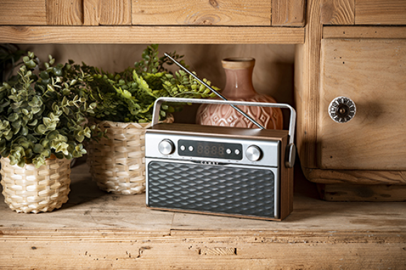 Camry | Bluetooth Radio | CR 1183 | 16 W | AUX in | Wooden