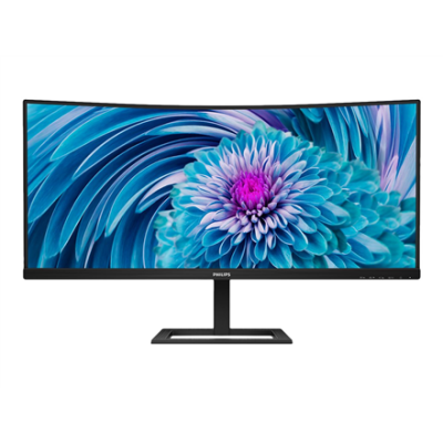 Philips | UltraWide LCD Monitor | 346E2CUAE | 34 " | VA | WQHD | 21:9 | 100 Hz | 4 ms | 3440 x 1440 | 300 cd / m² | HDMI ports quantity 1 | Black | Warranty 36 month(s)