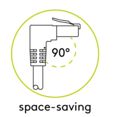Goobay | Patch Cable | 51515 | RJ-45 | RJ-45 90°