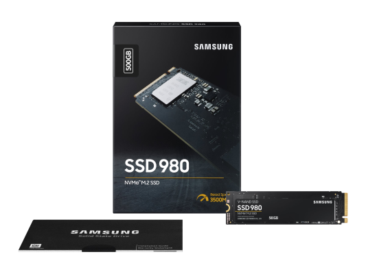 Samsung | V-NAND SSD | 980 | 500 GB | SSD form factor M.2 2280 | Solid-state drive interface M.2 NVME | Read speed 3500 MB / s | Write speed 3000 MB / s