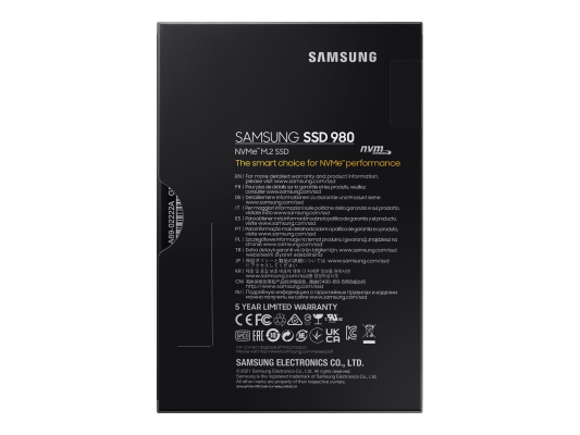 Samsung | V-NAND SSD | 980 | 500 GB | SSD form factor M.2 2280 | Solid-state drive interface M.2 NVME | Read speed 3500 MB / s | Write speed 3000 MB / s