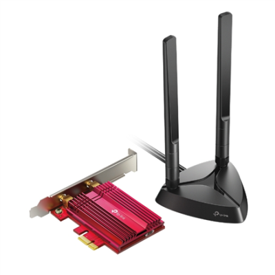 TP-LINK | AX3000 Wi-Fi 6 Bluetooth 5.0 PCIe Adapter | TX3000E | 2.4GHz / 5GHz | Antenna type 2xHigh-Gain External Antennas | 574+2402 Mbit / s