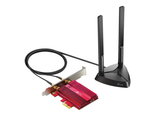 TP-LINK | AX3000 Wi-Fi 6 Bluetooth 5.0 PCIe Adapter | TX3000E | 2.4GHz / 5GHz | Antenna type 2xHigh-Gain External Antennas | 574+2402 Mbit / s