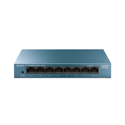 TP-LINK | 8-Port 10 / 100 / 1000Mbps Desktop Network Switch | LS108G | Unmanaged | Desktop | Power supply type External