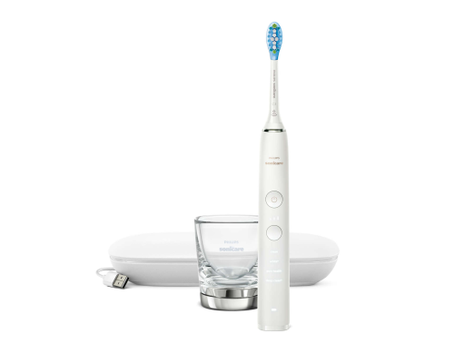 Philips | DiamondClean Electric Toothbrush | HX9911 / 27 | Rechargeable | For adults | Number of brush heads included 1 | Number of teeth brushing modes 4 | Sonic technology | White