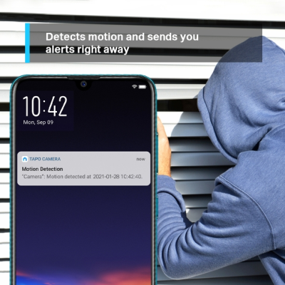 TP-LINK | Pan / Tilt Home Security Wi-Fi Camera | Tapo C210 | 3 MP | 4mm / F / 2.4 | Privacy Mode, Sound and Light Alarm, Motion Detection and Notifications, Night Vision | H.264 | Micro SD, Max. 256 GB