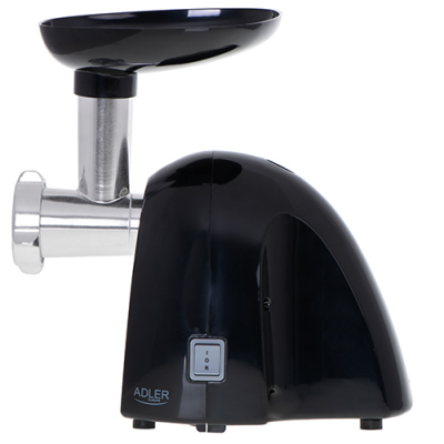 Adler | Meat mincer | AD 4811 | Black | 600 W | Number of speeds 1 | Throughput (kg / min) 1.8 | 3 replaceable sieves: 3mm for grinding poppies and preparing meat and vegetable stuffing; 5mm for meatballs, Roman roast and beef burgers; 7mm f