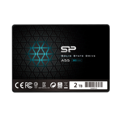 Silicon Power | Ace | A55 | 2000 GB | SSD form factor 2.5" | Solid-state drive interface SATA III | Read speed 500 MB / s | Write speed 450 MB / s