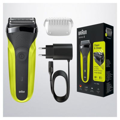 Braun | Shaver | 300s | Operating time (max) 30 min | Black / Green