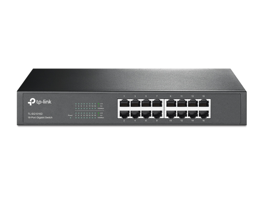 TP-LINK | 16-Port Gigabit Switch | TL-SG1016D | Unmanaged | Desktop / Rackmountable