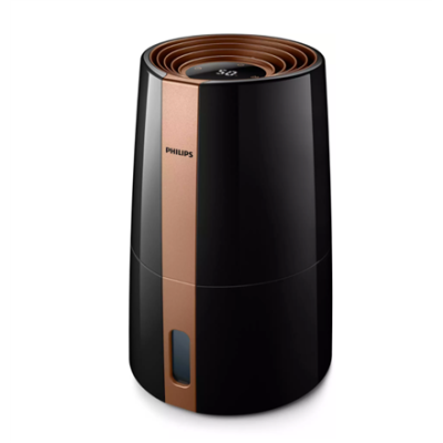 Philips | HU3918 / 10 | Humidifier | 25 W | Water tank capacity 3 L | Suitable for rooms up to 45 m² | NanoCloud evaporation | Humidification capacity 300 ml / hr | Black