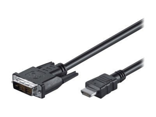 Goobay | DVI-D / HDMI cable, nickel plated | 50580 | DVI-D male Single-Link (18+1 pin) | HDMI male (type A) | 2 m