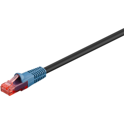 Goobay | CAT 6 Outdoor-patch cable, U / UTP | 94393 | Black RJ45 male (8P8C) | RJ45 male (8P8C)