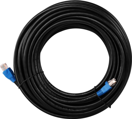 Goobay | CAT 6 Outdoor-patch cable, U / UTP | 94393 | Black RJ45 male (8P8C) | RJ45 male (8P8C)