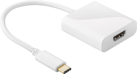 Goobay | USB-C HDMI adapter | 66259 | White | USB-C male | HDMI female (Type A) | 0.2 m