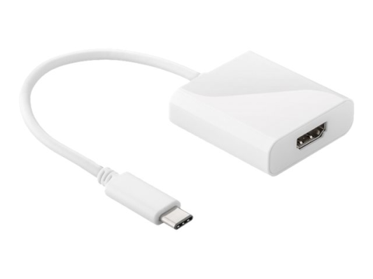 Goobay | USB-C HDMI adapter | 66259 | White | USB-C male | HDMI female (Type A) | 0.2 m