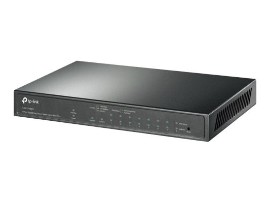TP-LINK | 10-Port Gigabit Easy Smart Switch with 8-Port PoE+ | TL-SG1210MPE | Web managed | Desktop | Power supply type External | 60 month(s)