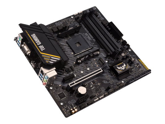 Asus | TUF GAMING A520M-PLUS II | Processor family AMD | Processor socket AM4 | DDR4 DIMM | Memory slots 4 | Supported hard disk drive interfaces SATA, M.2 | Number of SATA connectors 4 | Chipset AMD A520 | Micro ATX