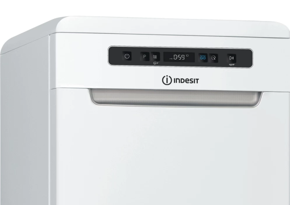 Dishwasher | DSFO 3T224 C | Free standing | Width 45 cm | Number of place settings 10 | Number of programs 9 | Energy efficiency class E | Display | White