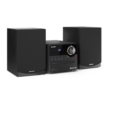 Sharp XL-B512(BK) Hi-Fi Micro System, CD / FM / USB / Bluetooth v5.0, 45W, Black | Sharp | Hi-Fi Micro System | XL-B512(BK) | Black | USB port | AUX in | Bluetooth | CD player | FM radio | Wireless connection